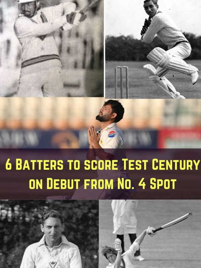 6 Batters to score Test Century on Debut from No. 4 Spot