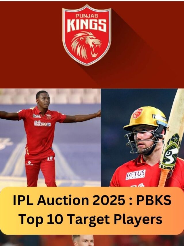 IPL Auction 2025 :  PBKS Top 10 Target Players