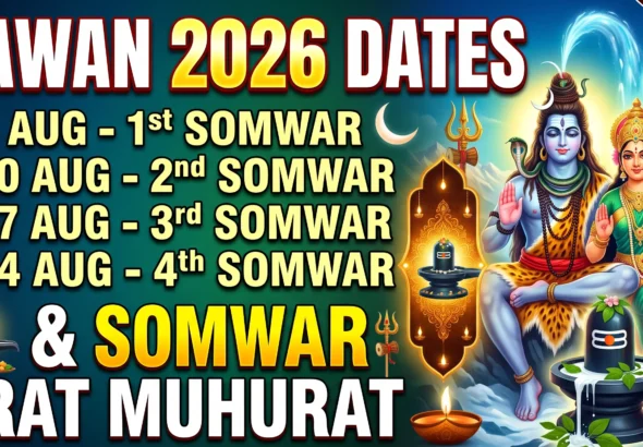 Sawan 2026 Dates & Somwar Vrat Muhurat