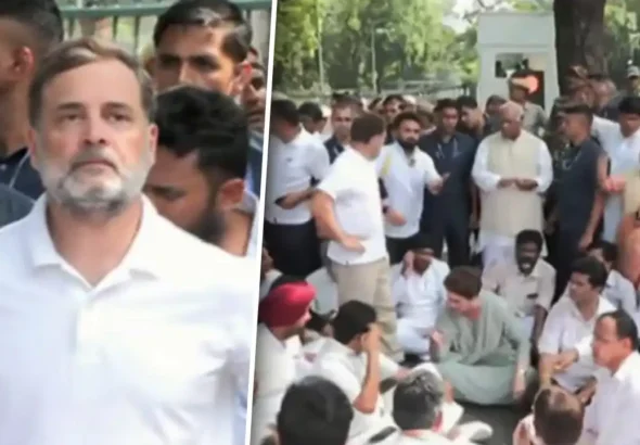 PM आवास के पास धरने पर बैठे राहुल-खरगे! मोदी-शाह-प्रधान से मांगा इस्तीफा
