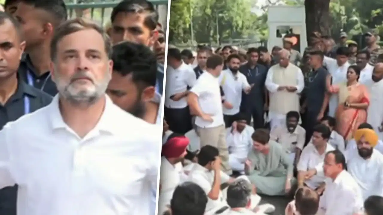 PM आवास के पास धरने पर बैठे राहुल-खरगे! मोदी-शाह-प्रधान से मांगा इस्तीफा