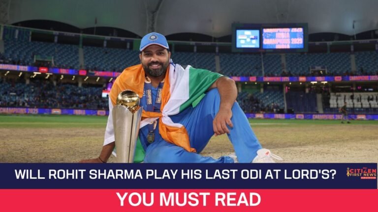 Will Rohit Sharma Play His Last ODI at Lord's?